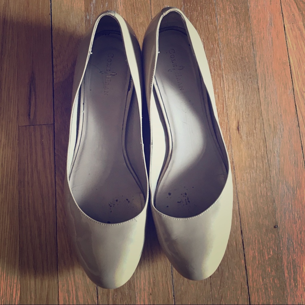 Nude Patent Cole Haan Nike Air low wedges